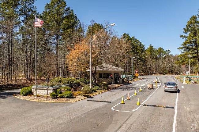 Staffed entrance gate at Hot Springs Village