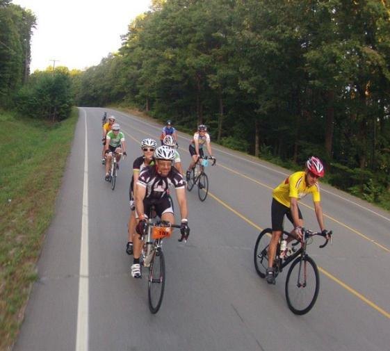 Cyclists on Village roads